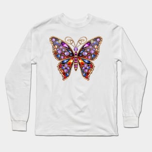 Bejeweled Butterfly #6 Long Sleeve T-Shirt